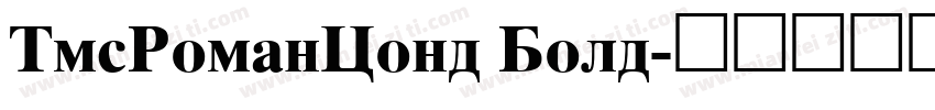 TmsRomanCond Bold字体转换